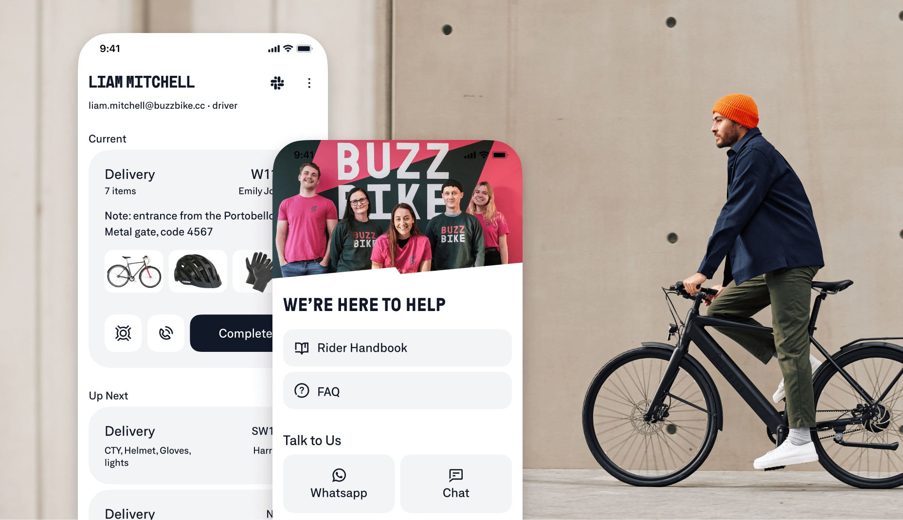 Buzzbike — Rider App
