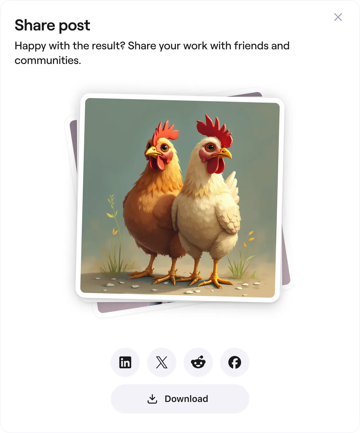 Scade share post feature